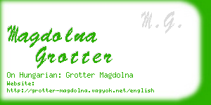 magdolna grotter business card